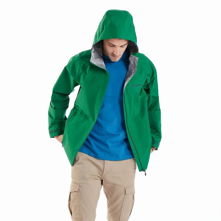 Pánska Nepremokavá Bunda Berghaus Gore Tex Paclite 2.0 Zelene Slovensko 9358NFSOX